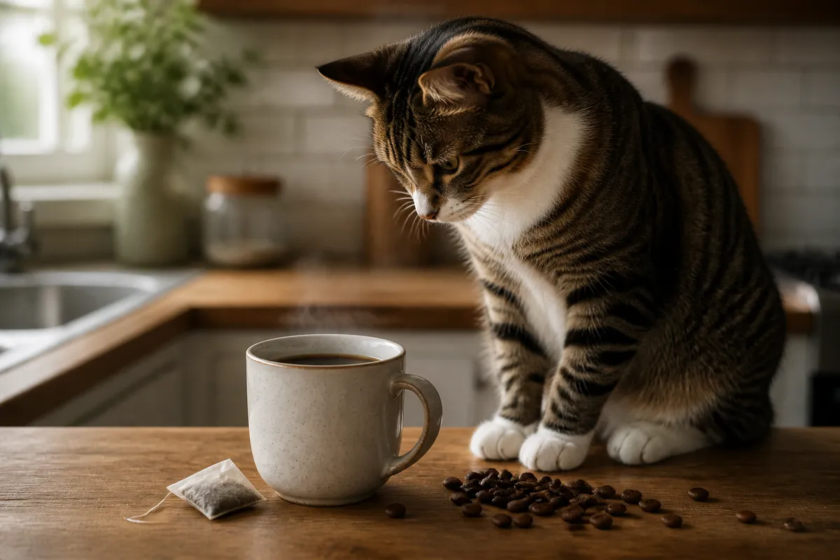 Caffeine and Cats: Coffee, Tea and Energy Drink Risks
