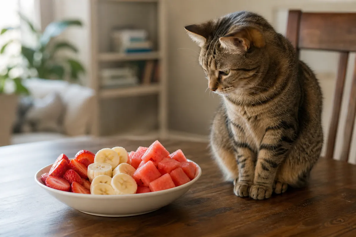 Can Cats Eat Bananas, Strawberries and Watermelon?