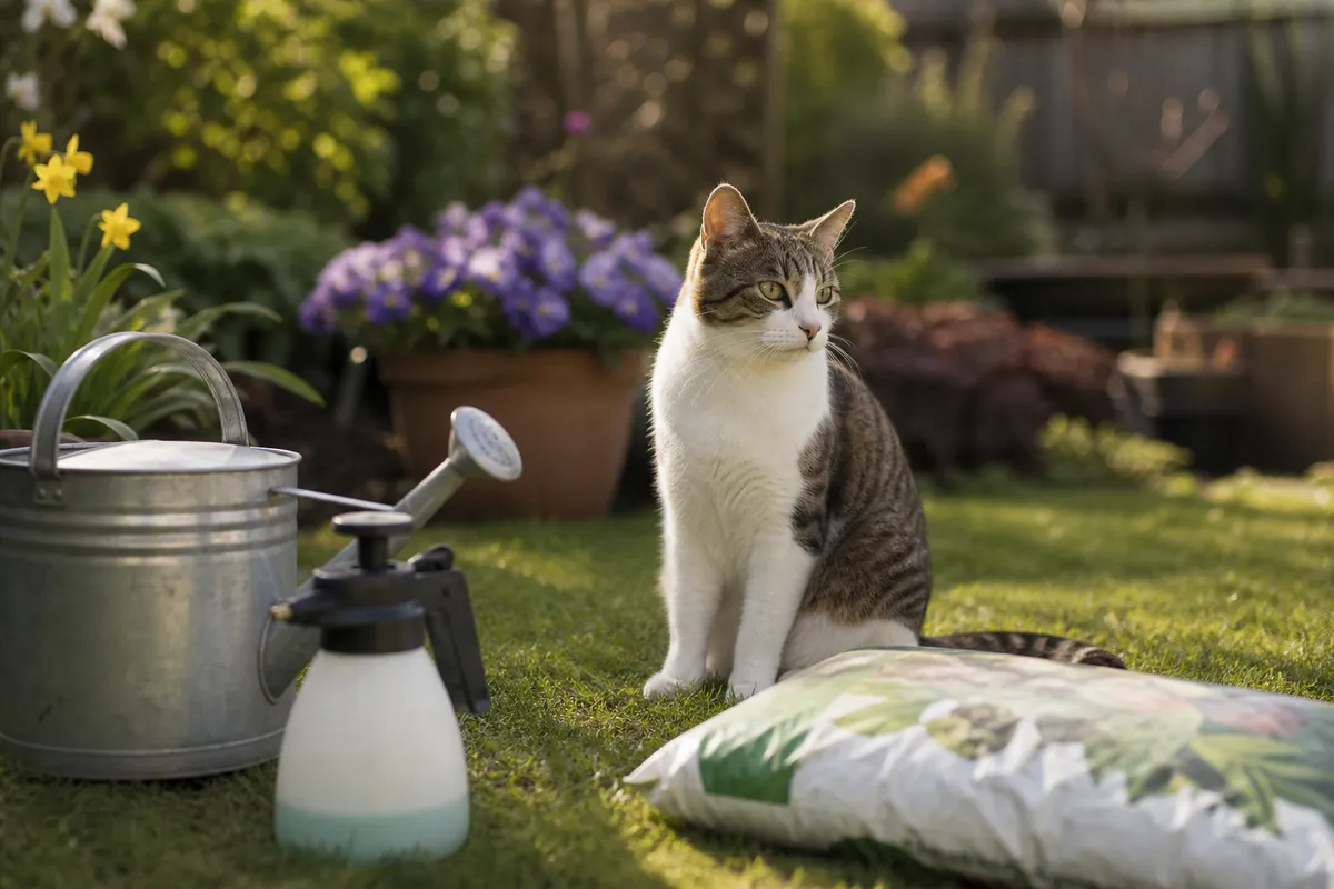 Weed Killer, Fertiliser and Lawn Treatments: Garden Safety for Cats
