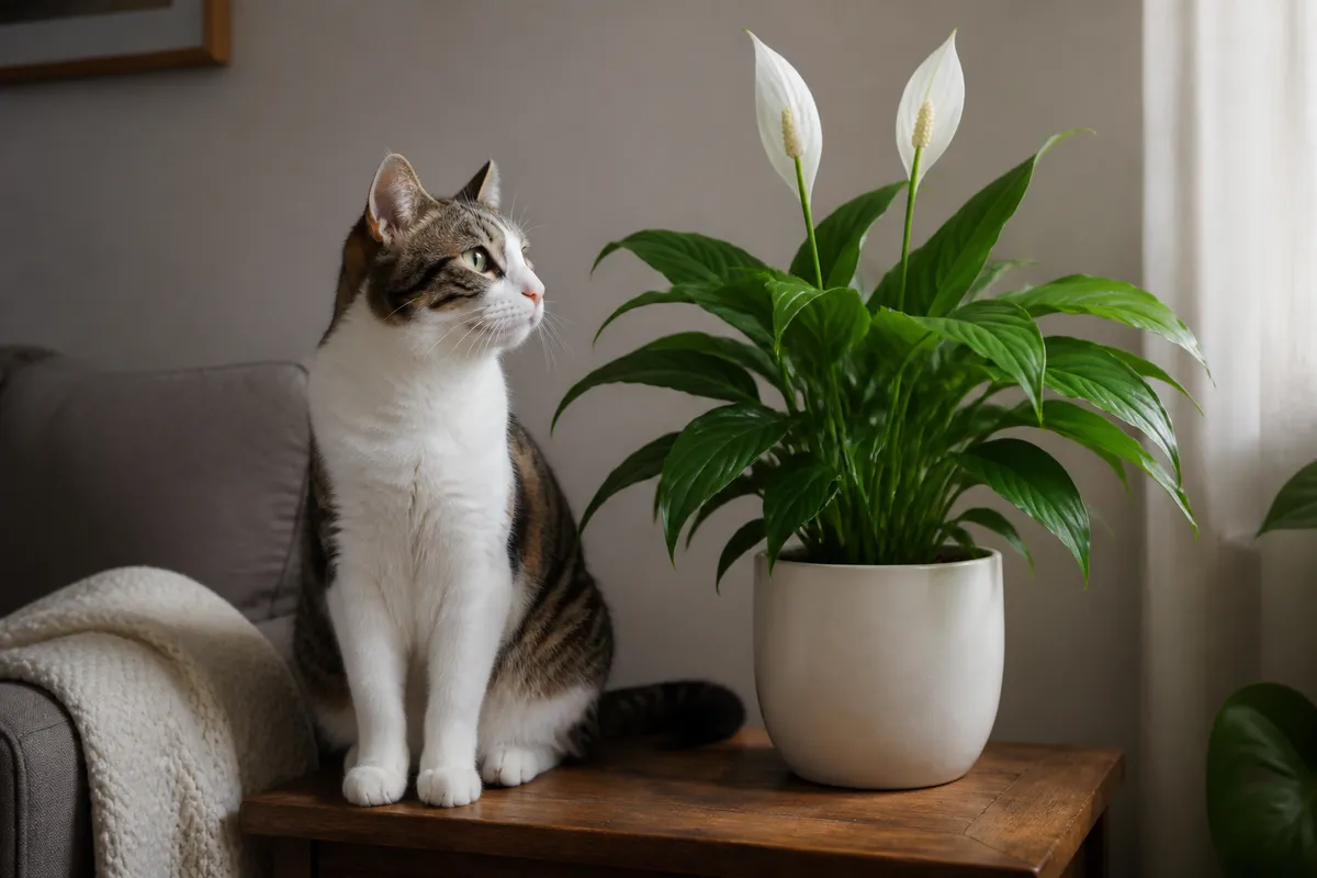 Are Peace Lilies Toxic to Cats? Not a True Lily — Still a Problem