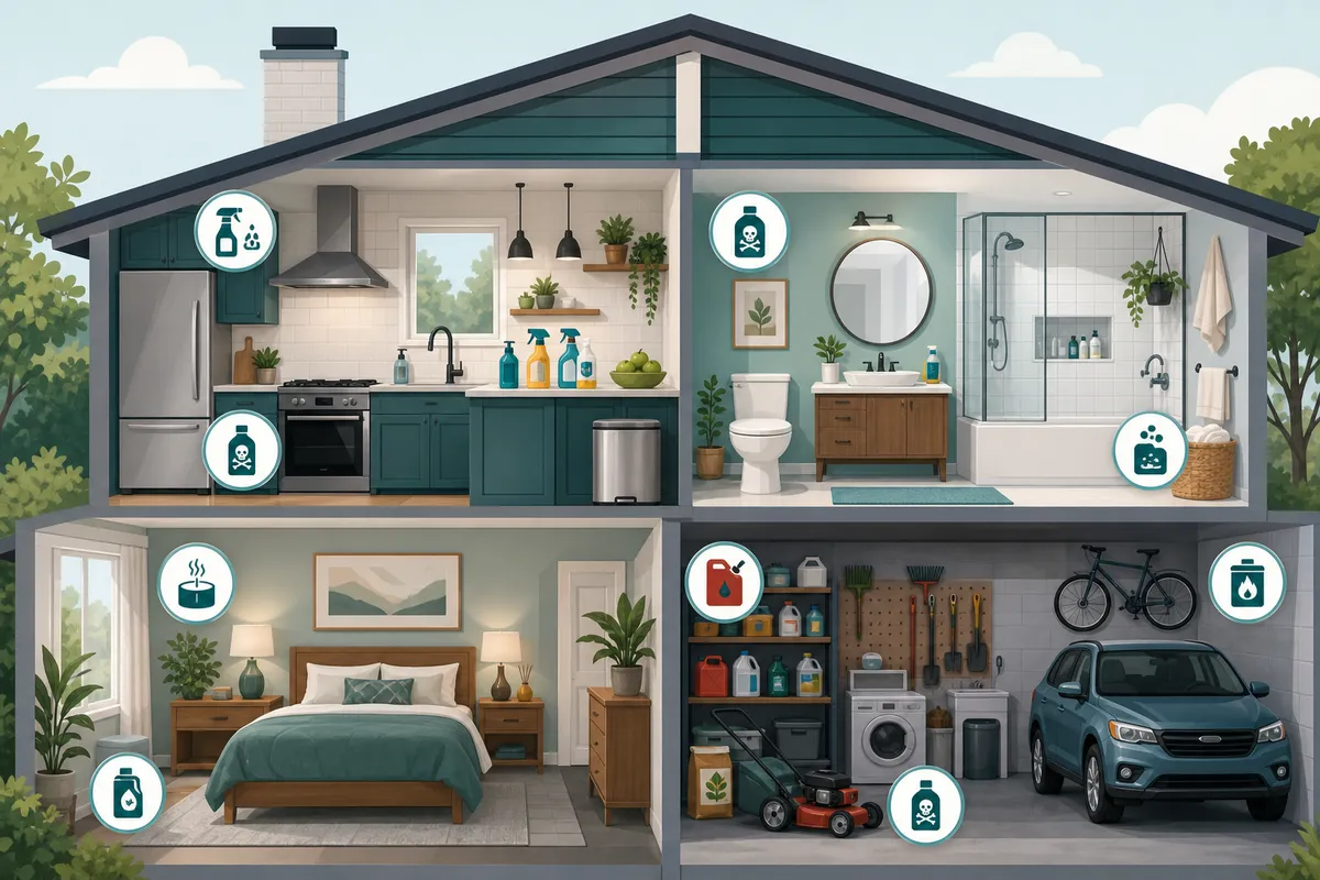 The Most Common Cat Toxins by Room