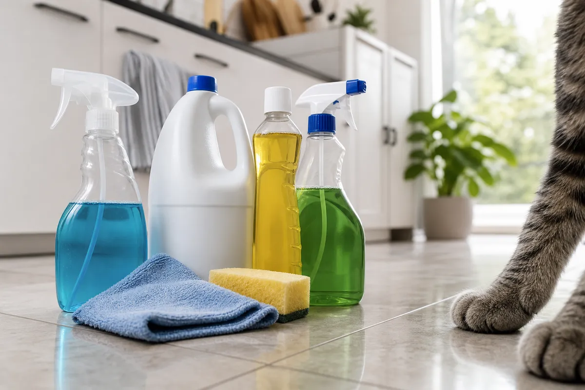 Cleaning Products That Can Poison Cats